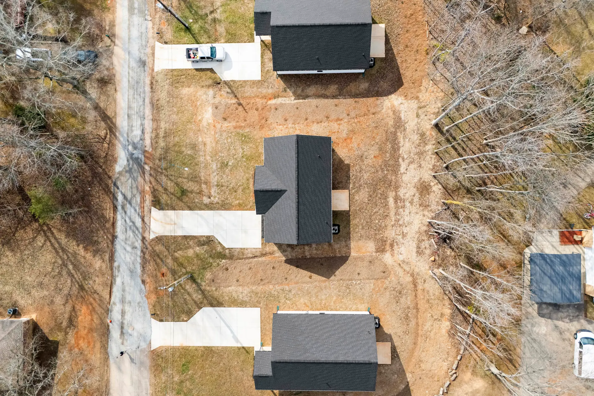 400 Brice St drone overhead