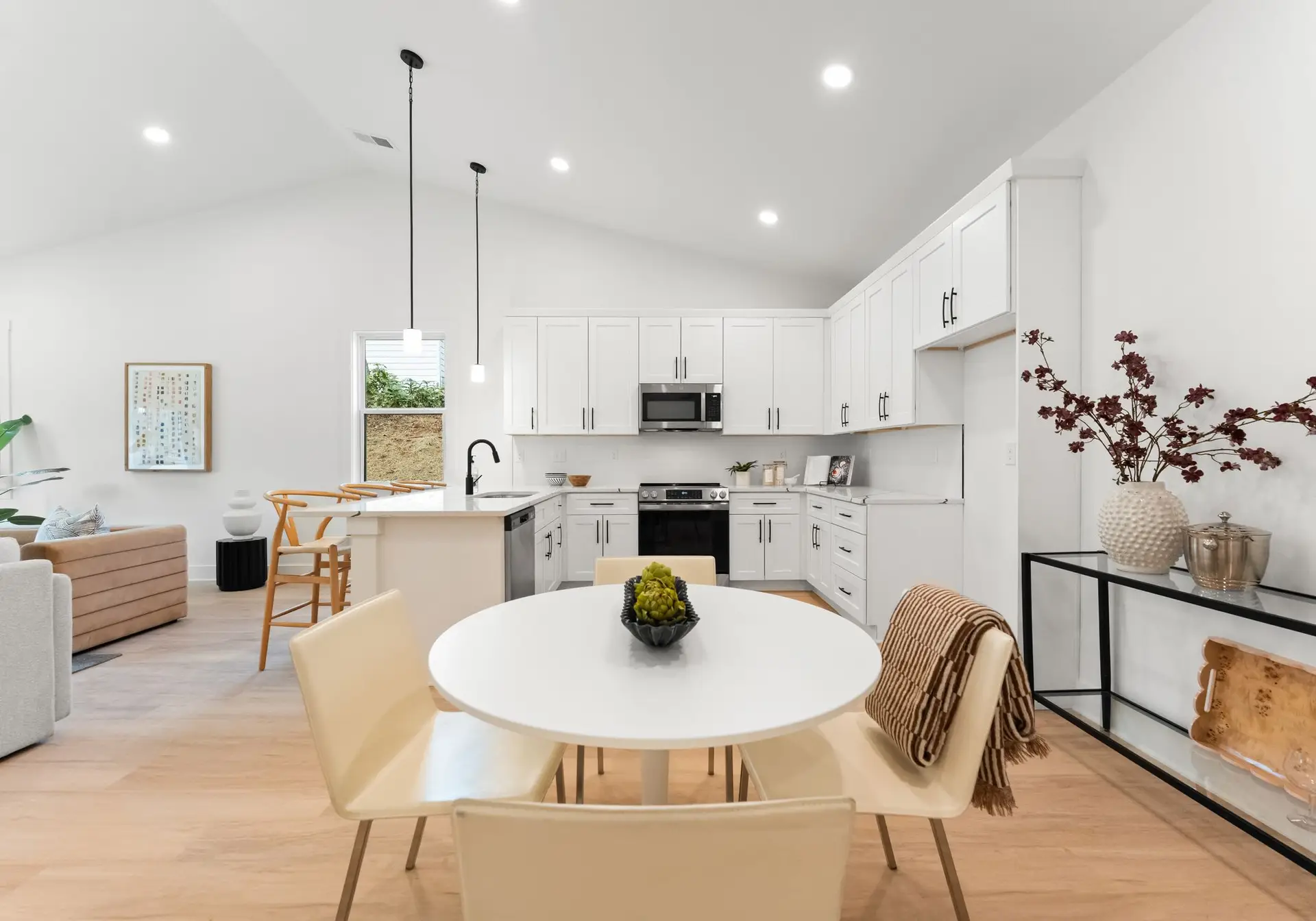 1904 Rucker Rd staged dining area