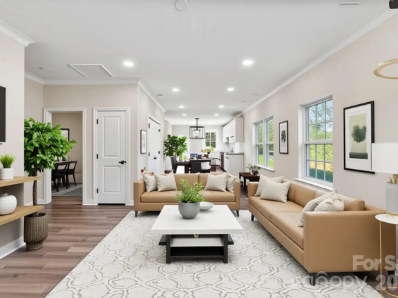 514 2nd St E staged living room