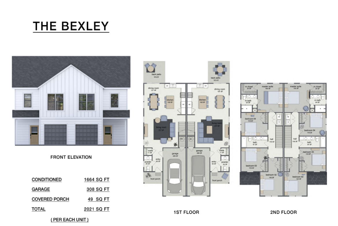 Townhome floor plan